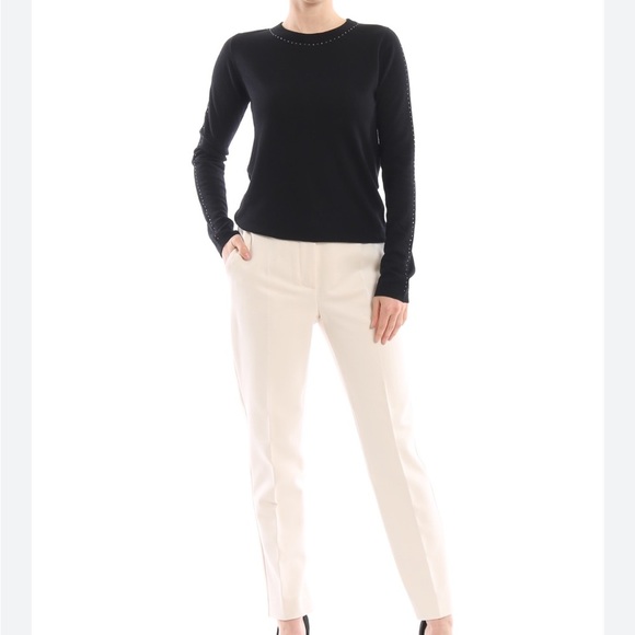 MaxMara Solange Silk & Cashmere Black Sweater - Picture 4 of 8